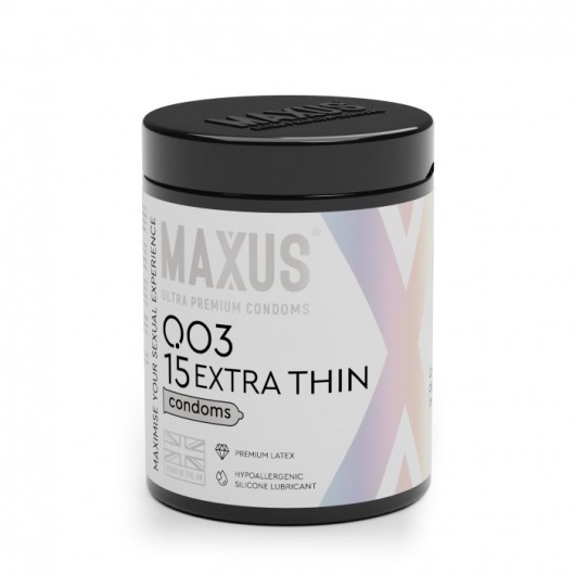 Экстремально тонкие презервативы MAXUS 003 Extra Thin - 15 шт. - Maxus - купить с доставкой в Балашихе