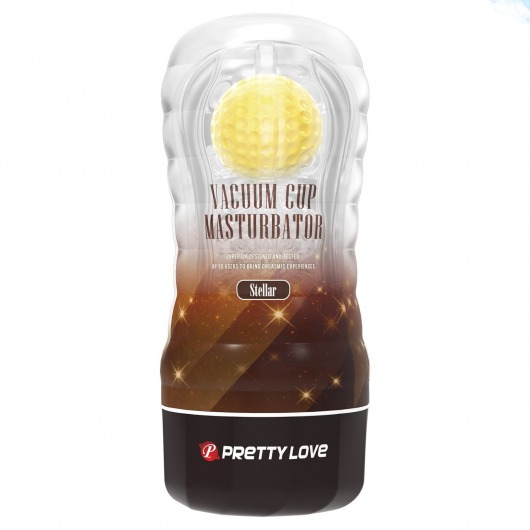 Прозрачный текстурированный мастурбатор Vacuum Cup Masturbator Stellar - Baile - в Балашихе купить с доставкой