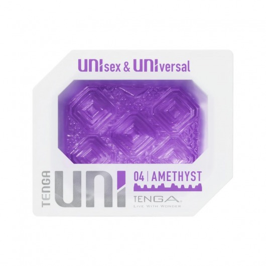 Фиолетовый мастурбатор-стимулятор Tenga Uni Amethyst - Tenga - в Балашихе купить с доставкой