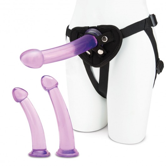 Тренировочный набор с тремя насадками Pegging Training Set - Lux Fetish - купить с доставкой в Балашихе