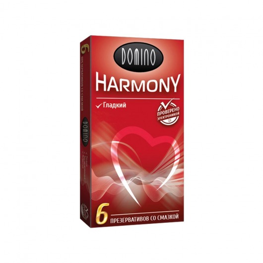 Гладкие презервативы Domino Harmony - 6 шт. - Domino - купить с доставкой в Балашихе