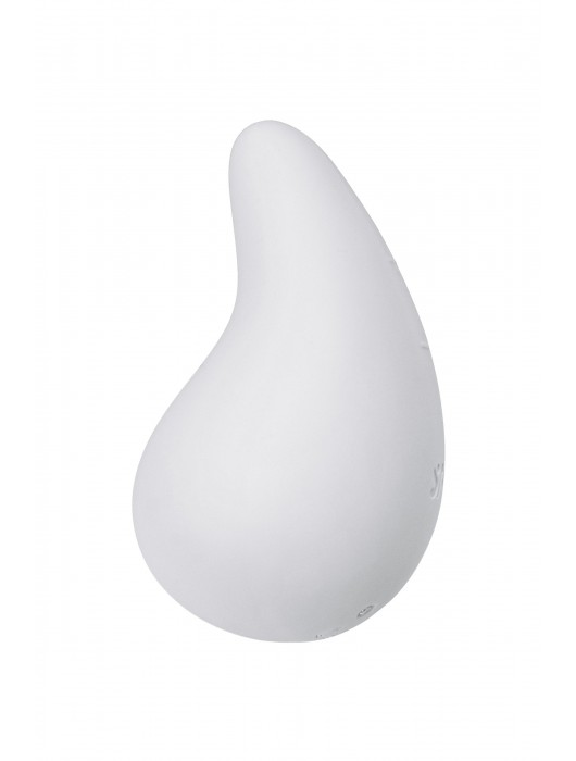 Белый вибромассажер в форме капли Dew Drop - Satisfyer