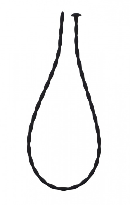 Черный уретральный массажер Glide Medium - 30 см. - Lola Games - купить с доставкой в Балашихе