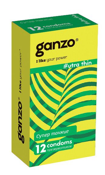 Ультратонкие презервативы Ganzo Ultra thin - 12 шт. - Ganzo - купить с доставкой в Балашихе