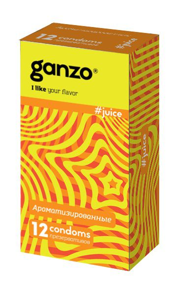 Ароматизированные презервативы Ganzo Juice - 12 шт. - Ganzo - купить с доставкой в Балашихе
