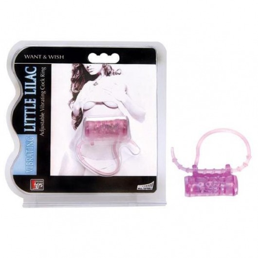 Эрекционное кольцо с вибратором LITTLE LILAC - Dream Toys - в Балашихе купить с доставкой