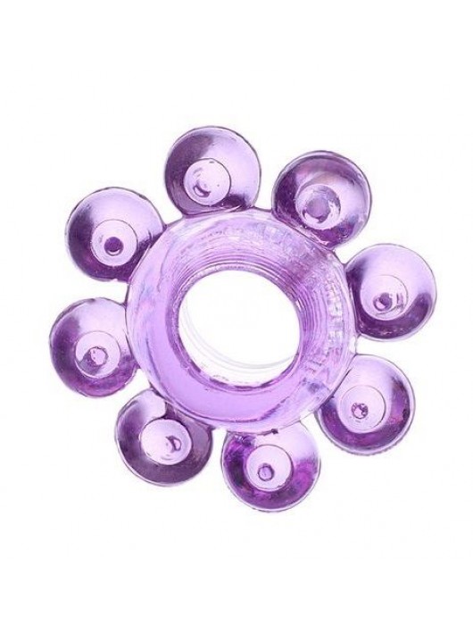 Мягкая фиолетовая гелевая насадка - Toyfa Basic - в Балашихе купить с доставкой