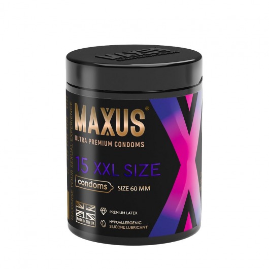 Презервативы увеличенного размера Maxus XXL - 15 шт. - Maxus - купить с доставкой в Балашихе