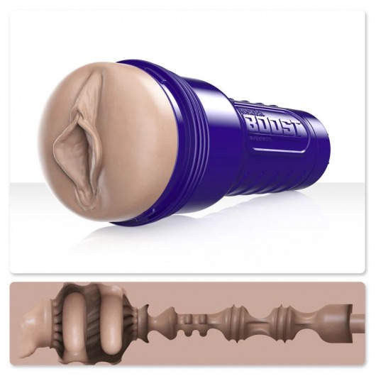 Телесный мастурбатор-вагина Fleshlight Boost Bang - Fleshlight - в Балашихе купить с доставкой