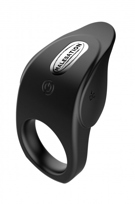 Черное эрекционное виброкольцо Vibro Lust Ring - MALESATION - в Балашихе купить с доставкой
