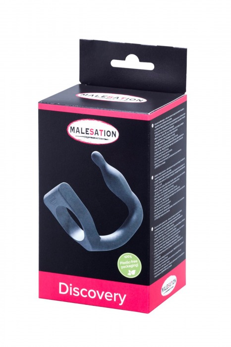 Эрекционное кольцо с вибровтулкой Discovery - MALESATION - в Балашихе купить с доставкой