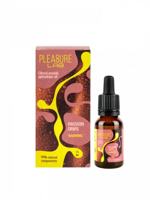 Капли с согревающим эффектом Passion Drips Warming - 15 мл. - Pleasure Lab - купить с доставкой в Балашихе