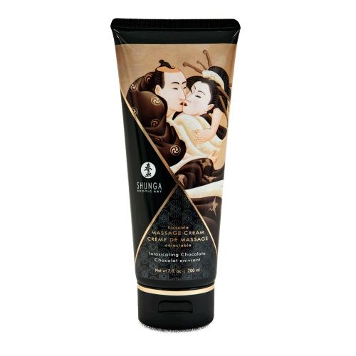 Массажный крем для тела с ароматом шоколада Intoxicating Chocolate - 200 мл. - Shunga - купить с доставкой в Балашихе