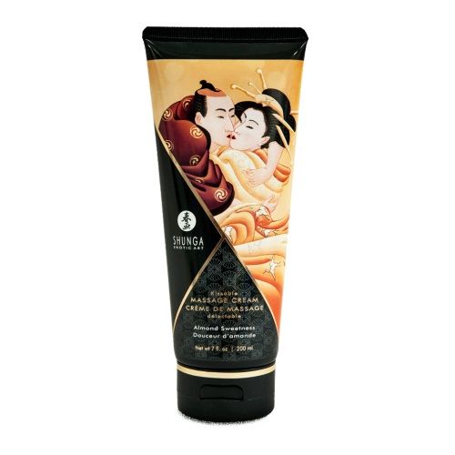 Массажный крем для тела с ароматом миндаля Almond Sweetness - 200 мл. - Shunga - купить с доставкой в Балашихе