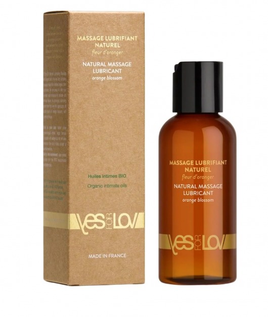 Натуральная массажная смазка Natural Lubricant Orange Blossom - 100 мл. - YESforLOV - купить с доставкой в Балашихе