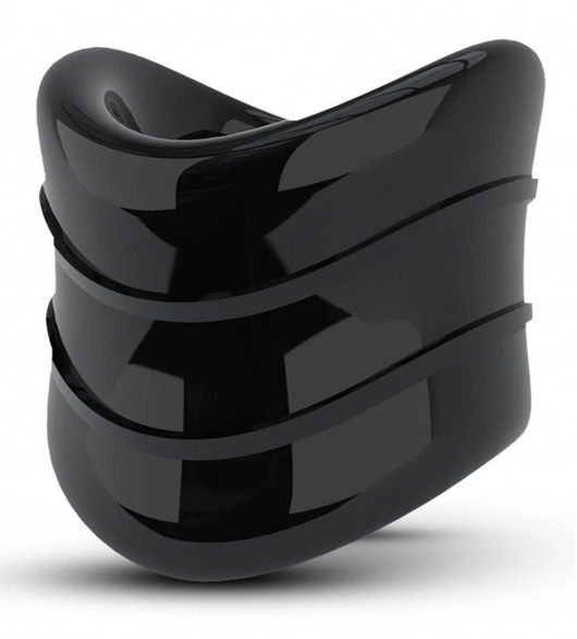 Черное эрекционное кольцо на мошонку Beef Ball Stretcher Snug X Long - Blush Novelties - в Балашихе купить с доставкой