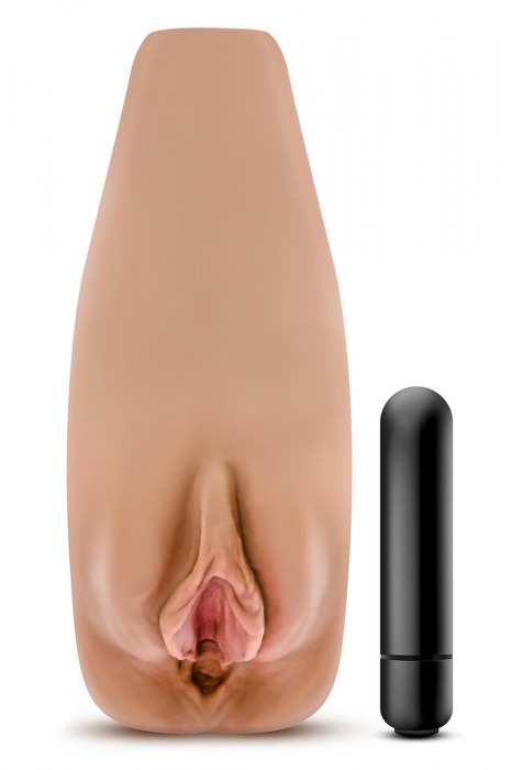 Маструбатор-вагина с вибрацией Soft   Wet Renata Realistic Tan Masturbator - Blush Novelties - в Балашихе купить с доставкой