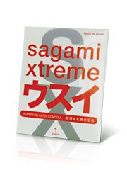 Ультратонкий презерватив Sagami Xtreme SUPERTHIN - 1 шт. - Sagami - купить с доставкой в Балашихе