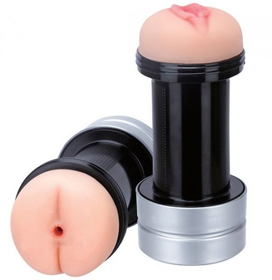 Мастурбатор 2-в-1 REALSTUFF 2 IN 1 HUMMER ANUS   VAGINA: вагина и анус - Dream Toys - в Балашихе купить с доставкой