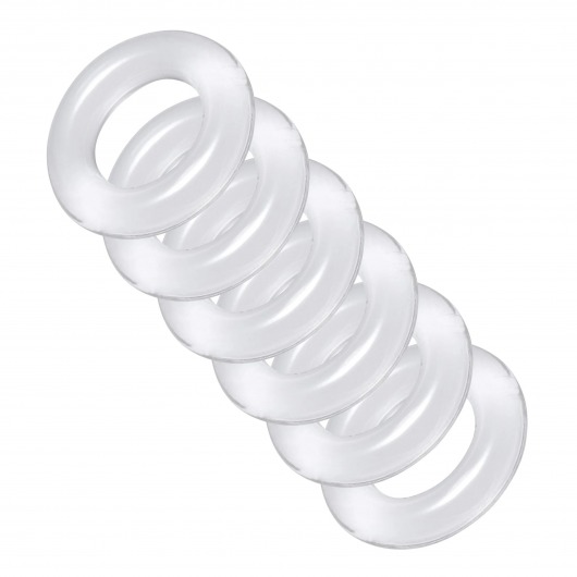 Комплект из 6 прозрачных эрекционных колец Ring Master Custom Ball Stretcher Kit - XR Brands - в Балашихе купить с доставкой