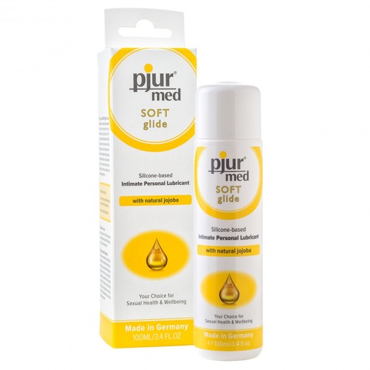 Силиконовый лубрикант с жожоба pjur MED Soft glide - 100 мл. - Pjur - купить с доставкой в Балашихе