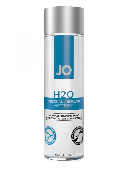 Нейтральный лубрикант на водной основе JO Personal Lubricant H2O - 120 мл. - System JO - купить с доставкой в Балашихе