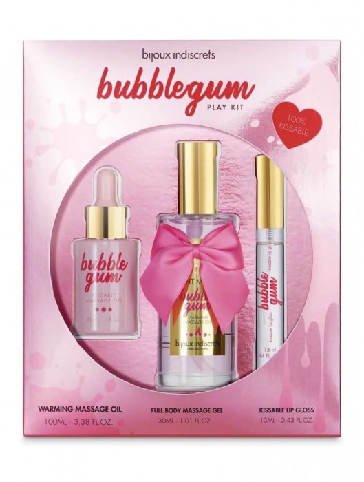 Набор средств для массажа и ласк Bubblegum Play Kit - Bijoux Indiscrets - купить с доставкой в Балашихе
