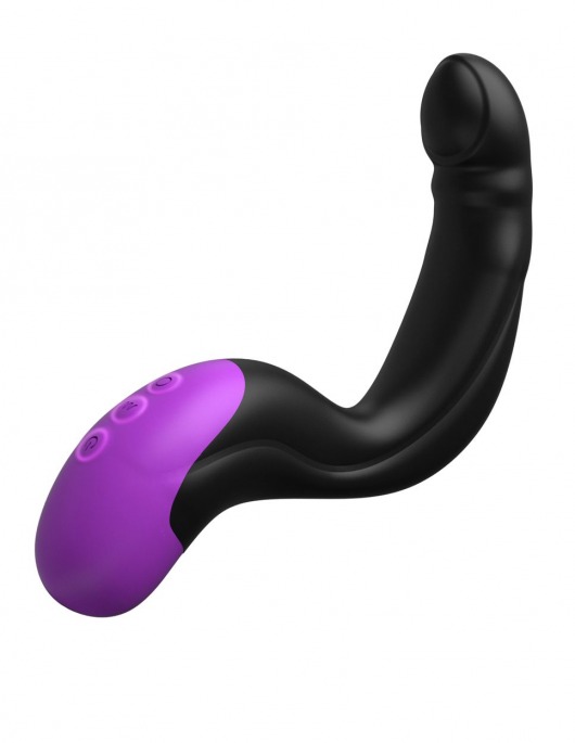 Черно-фиолетовый вибромассажёр простаты Hyper-Pulse P-Spot Massager - Pipedream - в Балашихе купить с доставкой