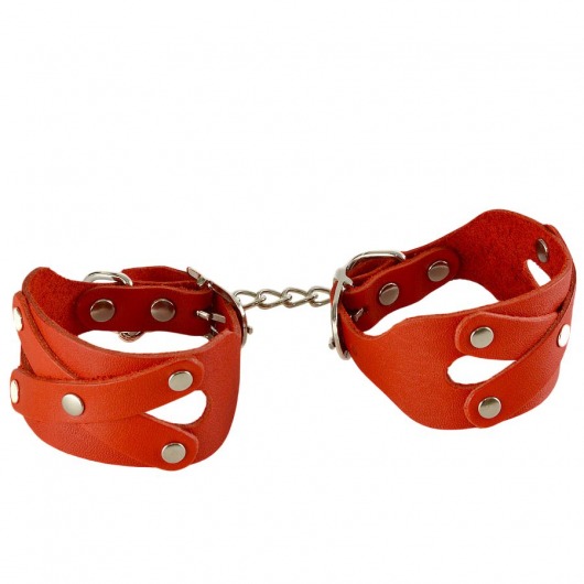 Красные наручники «Цезарь» - Sitabella - купить с доставкой в Балашихе