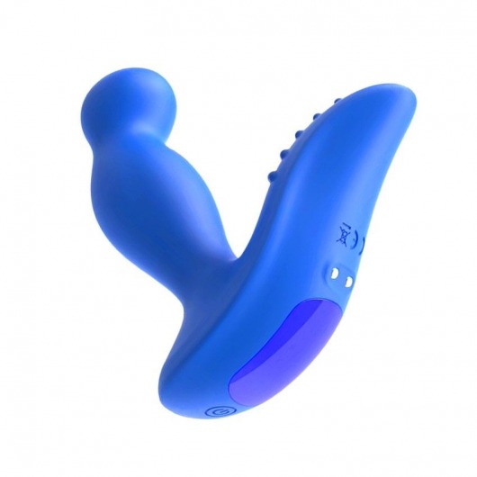 Синий вибромассажер простаты 3,5’’ P-spot Massager - 12,5 см. - Erokay - в Балашихе купить с доставкой