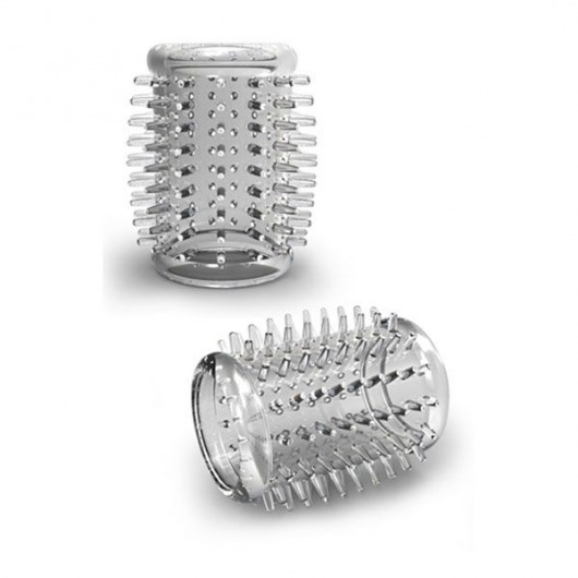 Прозрачная насадка с шипами STAY HARD COCK SLEEVE 01 CLEAR - Blush Novelties - в Балашихе купить с доставкой