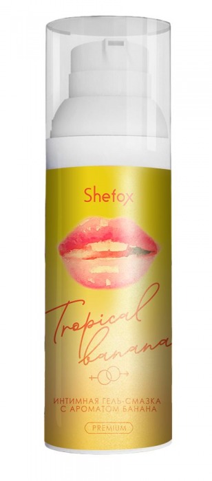 Интимная гель-смазка Shefox Premium «Тропический банан» - 50 мл. - Shefox - купить с доставкой в Балашихе