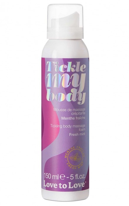 Массажная хрустящая пенка Tickle My Body Fresh Mint с ароматом мяты - 150 мл. - Love to Love - купить с доставкой в Балашихе