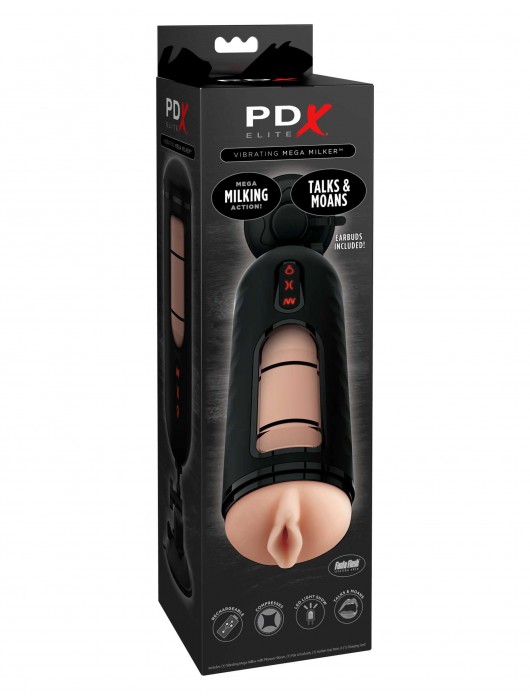 Мастурбатор-вагина с вибрацией Vibrating Mega Milker - Pipedream - в Балашихе купить с доставкой