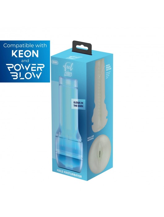 Люминесцентный мастурбатор-вагина FeelGlow Stroker - Kiiroo - в Балашихе купить с доставкой