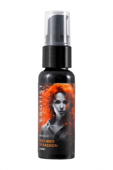 Гель с эффектом вибрации Volcano Of Passion со вкусом вишни - 25 мл. - Erotist Lubricants - купить с доставкой в Балашихе