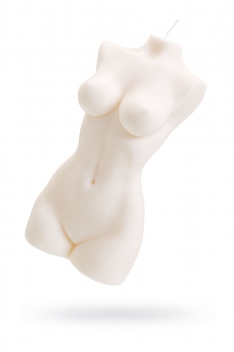 Белая интерьерная свеча в форме женского торса - 850 гр. - Pecado - купить с доставкой в Балашихе