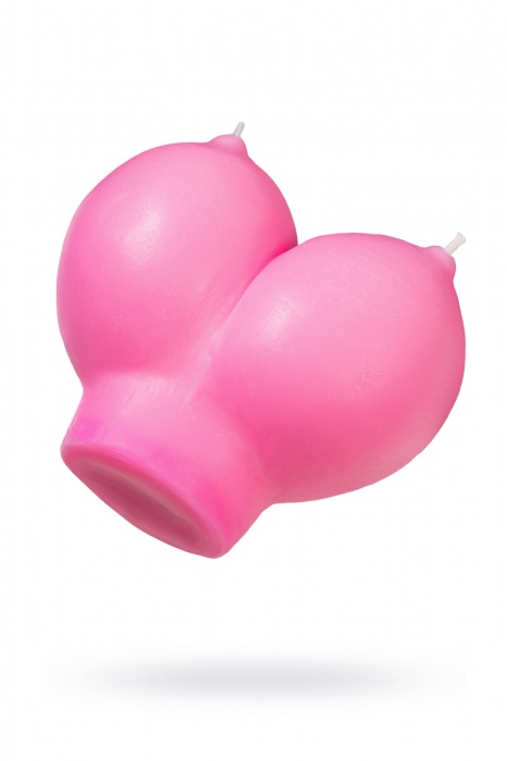 Розовая свеча «Сиськи» - 150 гр. - Pecado - купить с доставкой в Балашихе