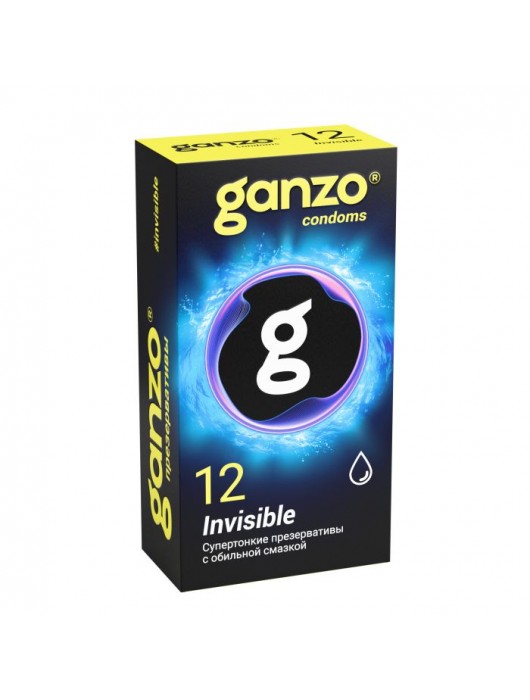 Супертонкие презервативы Ganzo Invisible - 12 шт. - Ganzo - купить с доставкой в Балашихе