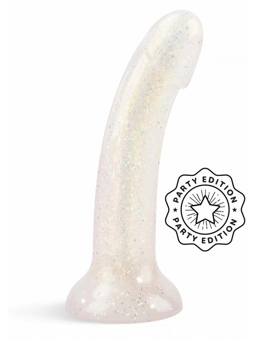 Фаллоимитатор из жидкого силикона с блестками Dildolls Extravaganza - Love to Love