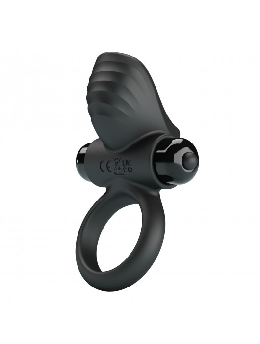 Черное эрекционное кольцо с вибрацией Adrien - Baile - в Балашихе купить с доставкой