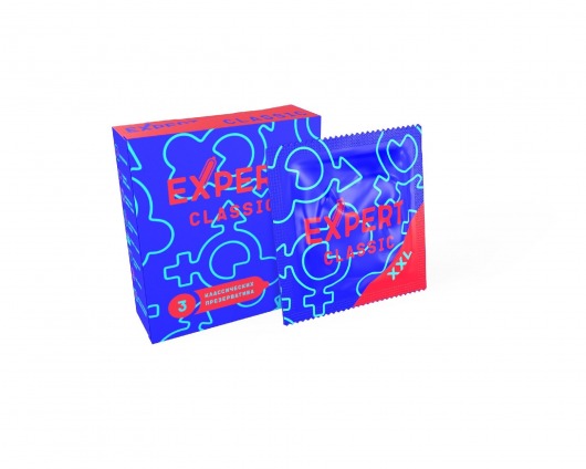 Презервативы увеличенного размера Expert Classic XXL - 3 шт. - Expert - купить с доставкой в Балашихе