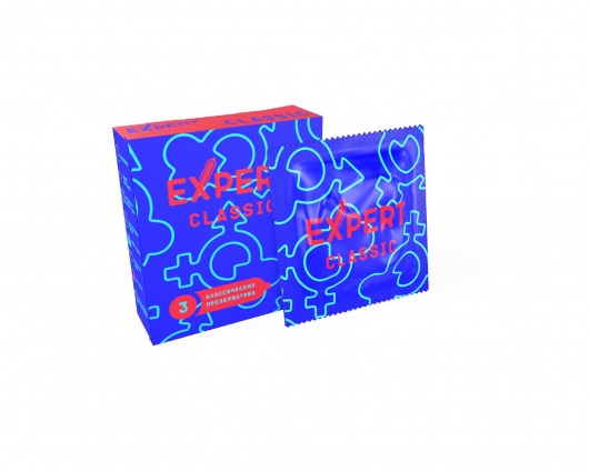 Классические презервативы Expert Classic - 3 шт. - Expert - купить с доставкой в Балашихе