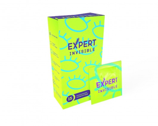 Ультратонкие презервативы Expert Invisible - 15 шт. - Expert - купить с доставкой в Балашихе