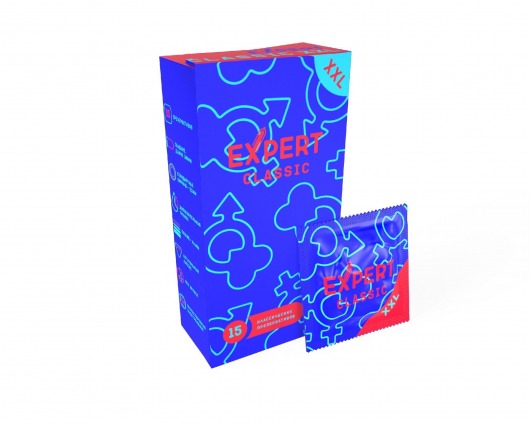 Презервативы увеличенного размера Expert Classic XXL - 15 шт. - Expert - купить с доставкой в Балашихе