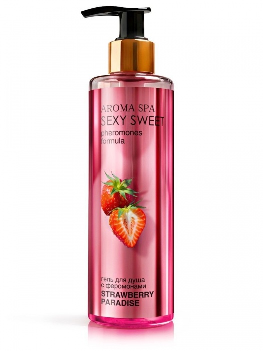 Гель для душа с феромонами и ароматом клубники Strawberry Paradise - 200 мл. -  - Магазин феромонов в Балашихе