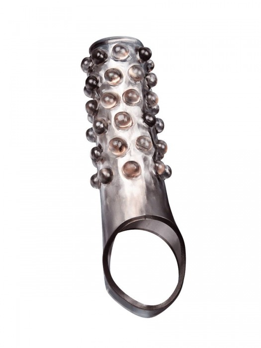 Дымчатая насадка на пенис с выпуклостями - 11 см. - Sex Expert - в Балашихе купить с доставкой