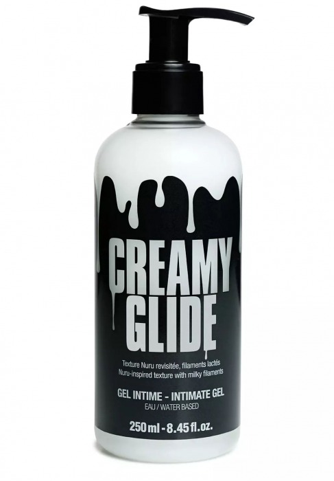 Лубрикант на водной основе Creamy Glide с консистенцией спермы - 250 мл. - Strap-on-me - купить с доставкой в Балашихе