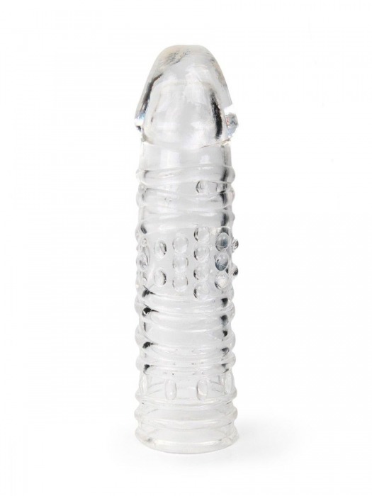 Прозрачная закрытая насадка на пенис - 17 см. - Sex Expert - в Балашихе купить с доставкой