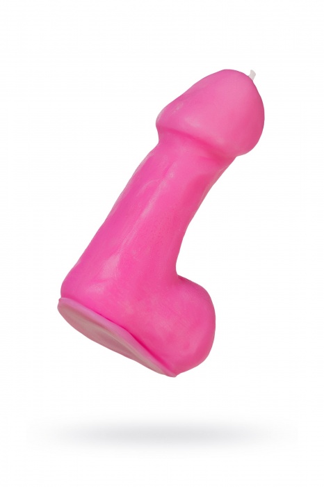 Розовая свеча в форме пениса - 47 гр. - Pecado - купить с доставкой в Балашихе
